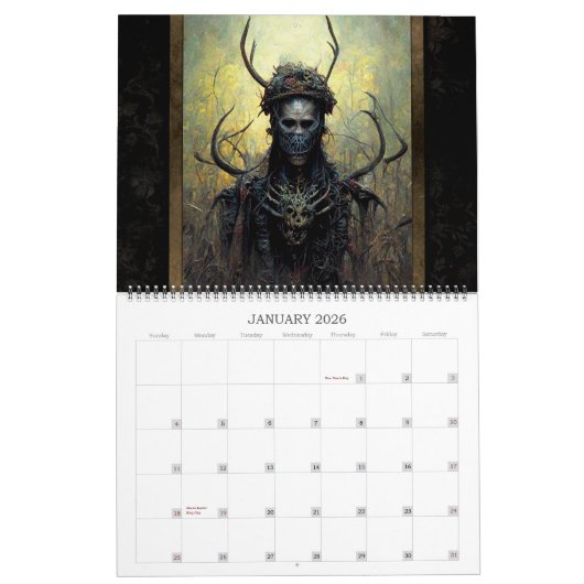 2026 uit de Shadows Horror Art Kalender (Jan 2026)