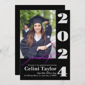 2026 Uitnodiging voor afstudeerfeest met foto (Voorkant / Achterkant)