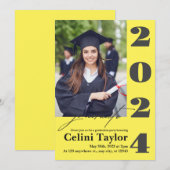 2026 Uitnodiging voor afstudeerfeest met foto (Voorkant / Achterkant)