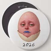 2026 Uitsplitsing Extra Groot Badge Ronde Button 6,0 Cm (Voorkant /achterkant)