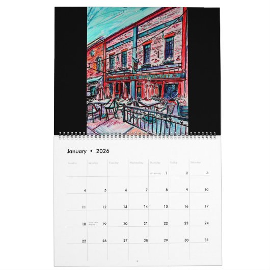 2026 Uitzichten van Huntsville Kalender (Jan 2026)