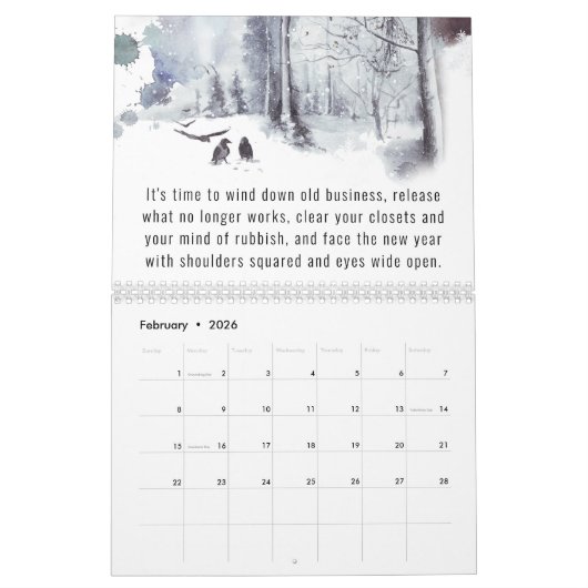 2026 Universal Year of Change Motivational Kalender (Feb 2026)