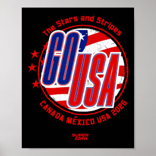 2026 Usa Voetbalfan Wereldbeker Poster