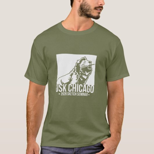 2026 USk Chicago Schetsseminar T-shirt (Voorkant)