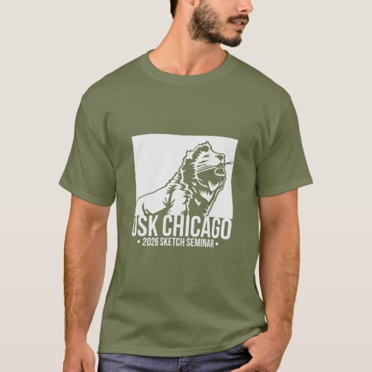 2026 USk Chicago Schetsseminar T-shirt (Voorkant)
