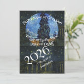 2026 Vacation Trip Tour Road Dinner Wine Ship Date Kaart (Staand voorkant)