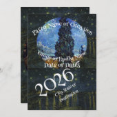 2026 Vacation Trip Tour Road Dinner Wine Ship Date Kaart (Voorkant / Achterkant)