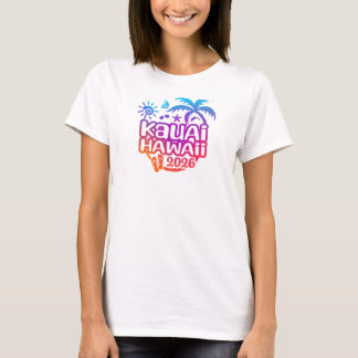 2026 Vakantie of Reis naar Hawaï Kauai T-shirt
