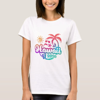 2026 Vakantie of Reisontwerp Hawaii T-shirt