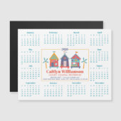 2026 Vastgoed Agent Kalender Strandhuis Magneet (Voorkant / Achterkant)