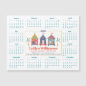 2026 Vastgoed Agent Kalender Strandhuis Magneet (Voorkant)