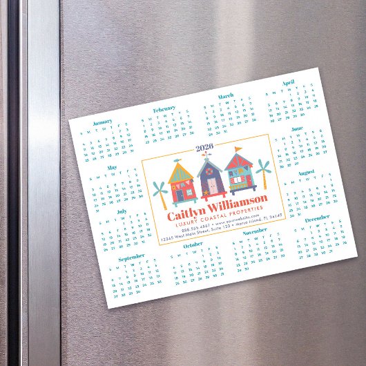 2026 Vastgoed Agent Kalender Strandhuis Magneet