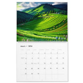 2026 Verbazingwekkende prachtige schitterende land Kalender (Mar 2026)