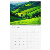 2026 Verbazingwekkende prachtige schitterende land Kalender (Mar 2026)