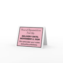 2026 Verkiezingen Pink Slip Huis van Afgevaardigde