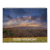 2026 Vermont Calendar Kalender (Hoes)
