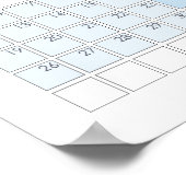 2026 Vertical Jaarkalender Poster (Hoek)