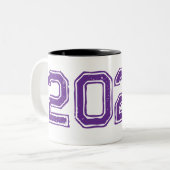 2026 Vetgedrukte Twee-Tone Keramische Mok (Voorkant links)