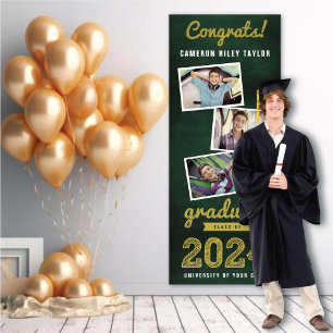 2026 Vintage Krijtbord Schets 3 Foto Afstudeercade Spandoek