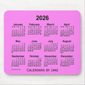 2026 Violet Calendar door Janz Muismat (Voorkant)