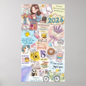 2026 Vision Board Collage Poster (Voorkant)