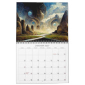 2026 Visionaire Dimensies 3 Surrealistische Landsc Kalender (Jan 2027)