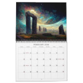 2026 Visionaire dimensies 4 surrealistische landsc Kalender (Feb 2026)