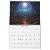 2026 Visionaire dimensies 6 surrealistische landsc Kalender (Mar 2026)