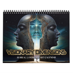 2026 Visionaire dimensies 6 surrealistische landsc Kalender