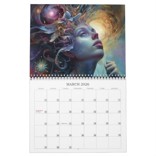 2026 Visionaire Dimensies 9 Surrealistische Kunst Kalender (Mar 2026)