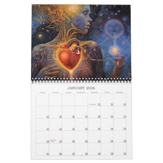 2026 Visionaire Dimensies 9 Surrealistische Kunst Kalender (Jan 2026)