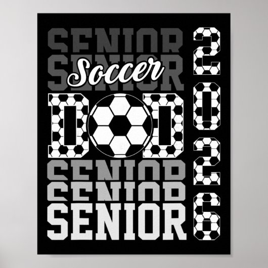 2026 Voetbal Afstuderende Vader Afstudeer Matching Poster (Voorkant)