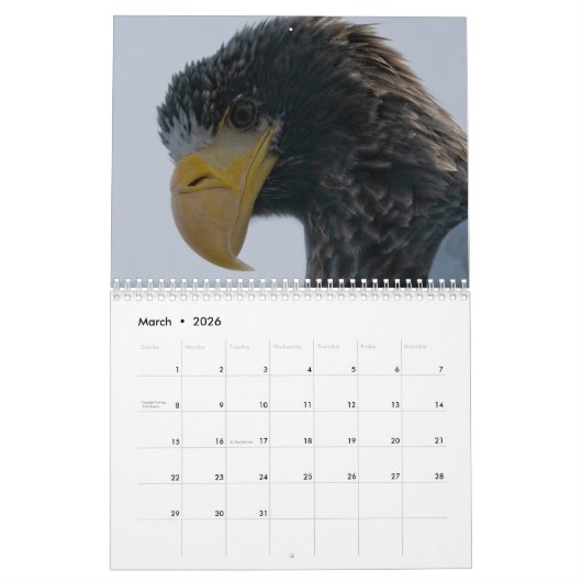 2026 Vogels Kalender (Mar 2026)