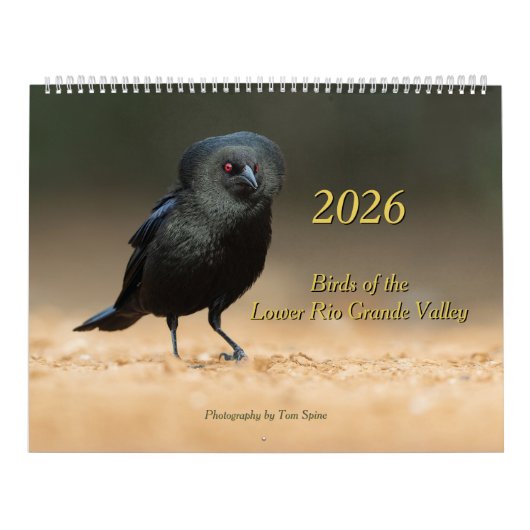 2026 - Vogels van de benedenloop van de Rio Grande Kalender (Hoes)