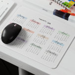 2026 VOLLEDIGE JAAR KALENDER PASTEL HANDGESCHREVEN MUISMAT<br><div class="desc">Blijf georganiseerd en geïnspireerd met deze 2026 full-year kalendermuismat. Elke maand wordt prachtig gemarkeerd in zachte pasteltinten en weergegeven in een elegant handgeschreven lettertype in scriptstijl, waardoor een vleugje sophisticatie aan uw werkruimte wordt toegevoegd. Perfect voor snelle datumverwijzingen tijdens het werken, deze muismat combineert functionaliteit met stijl. Een ideaal cadeau...</div>