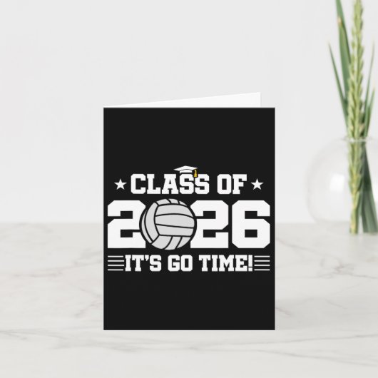 2026 Volleybalspeler - 2026 Afstuderen - CL van 2 Kaart (Voorkant)