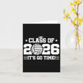 2026 Volleybalspeler - 2026 Afstuderen - CL van 2 Kaart (Gele Bloem)