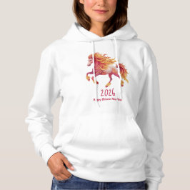 2026 Vurig Paard – Gelukkig Chinees Nieuwjaar Hoodie