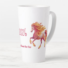 2026 Vuurpaard – Gelukkig Chinees Nieuwjaar Latte Mok