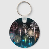 2026 Vuurwerk Happy New Year Sleutelhanger (Achterkant)