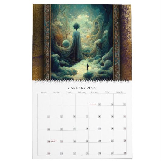 2026 Waking Dreams 2 surrealistische kunstkalender Kalender (Jan 2026)
