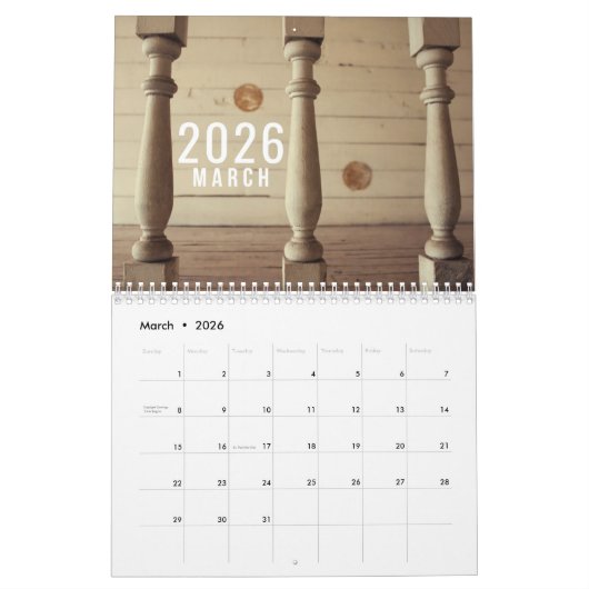2026 Wall Calendar - Abandonment Kalender (Mar 2026)