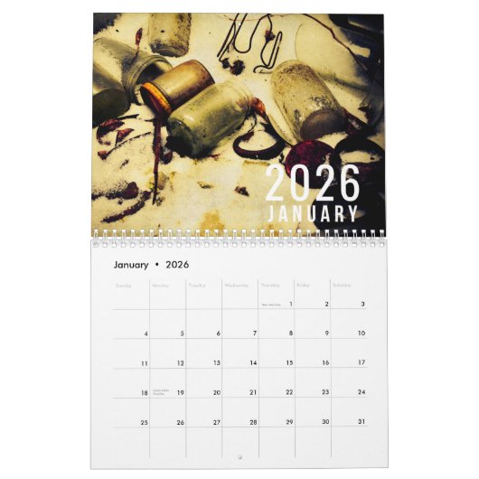 2026 Wall Calendar - Abandonment Kalender (Jan 2026)