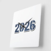 2026 WANDKLok 10,75", VIERKANTE ACRYLIC (Hoek)