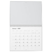 2026 Watercolor Botanische Kalender – Elegante Min (Jan 2027)