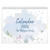2026 Watercolor Landschaps Kalender | Natuurlijke (Hoes)