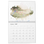 2026 Watercolor Landschaps Kalender | Natuurlijke (Jan 2027)