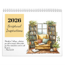 2026 Watercolor Schriftuurlijke Inspiratiekalender