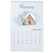 2026 Watercolor Seasons Calendar Kalender (Feb 2026)