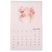 2026 Waterverf Bloemkalender Kalender (Jan 2027)